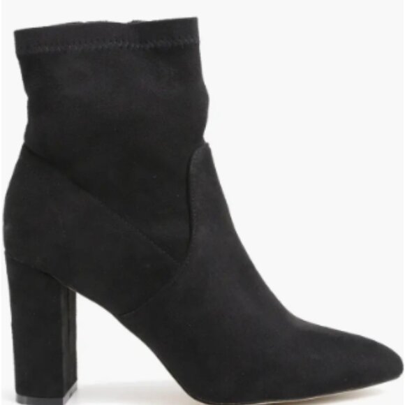Bodem Faux Suede‎ Block Heel Stretch Bootie Size 8 - Picture 3 of 16